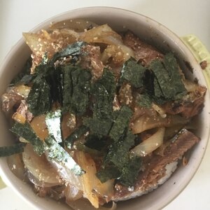 缶詰でお手軽レシピ♪♪さんまの蒲焼丼